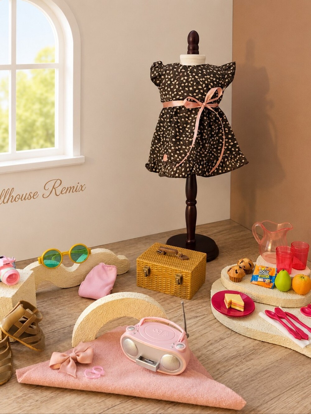 Our Generation Backyard Picnic 33-Piece Remix Outfit & Accessories